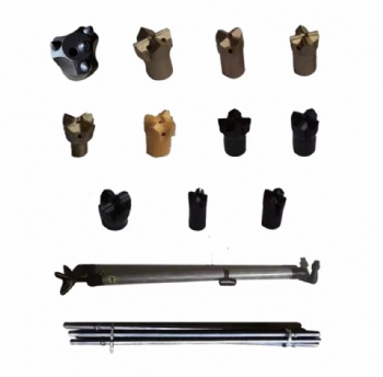 Various accessories for rock drills